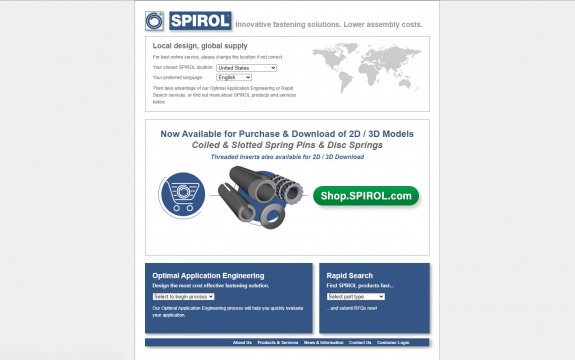 SPIROL International Corp. website after