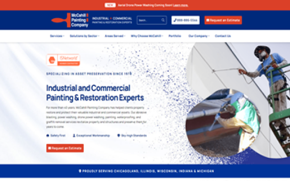 McCahill Painting Company website before