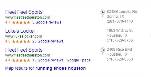 3-pack local results for running shoes 
