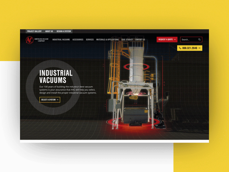 American Vacuum - Award Winning Manufacturing Website