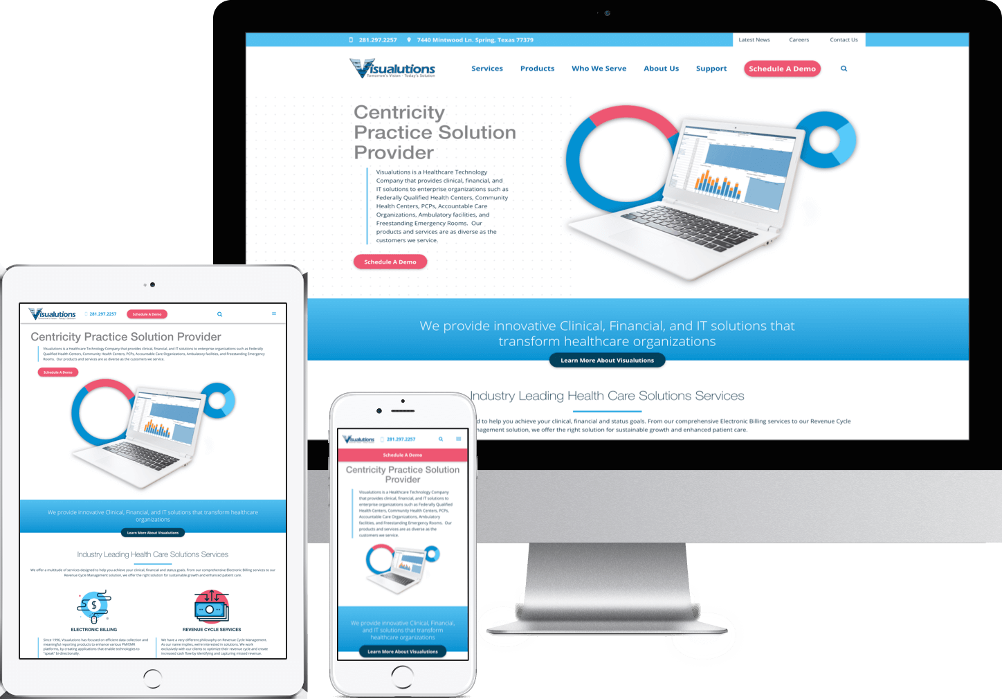 Visualutions, Inc. – WebAward Winner, Outstanding Healthcare Website