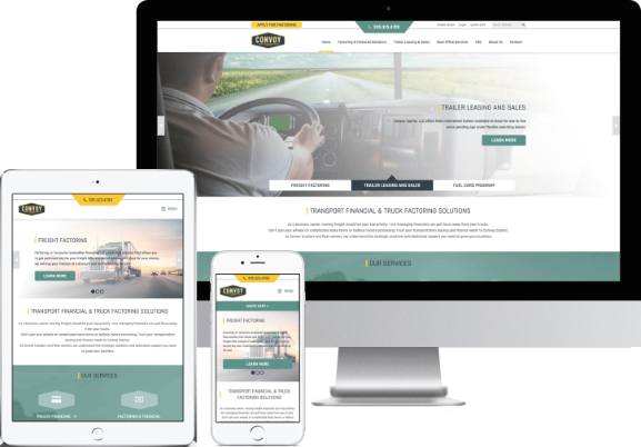 Convoy Capital – WebAward Winner, Transportation Website Standard of Excellence