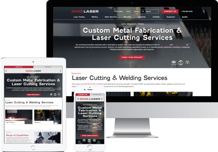 OHIO LASER – MANUFACTURING WEBSITE