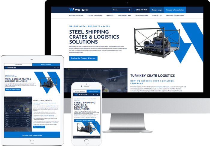 Wright Metal Products Crates – Gold Award Manufacturing Website